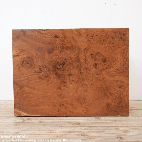 超希少 瘤杢のチーク材 一点物 極厚 一枚板 オールドチーク テーブル