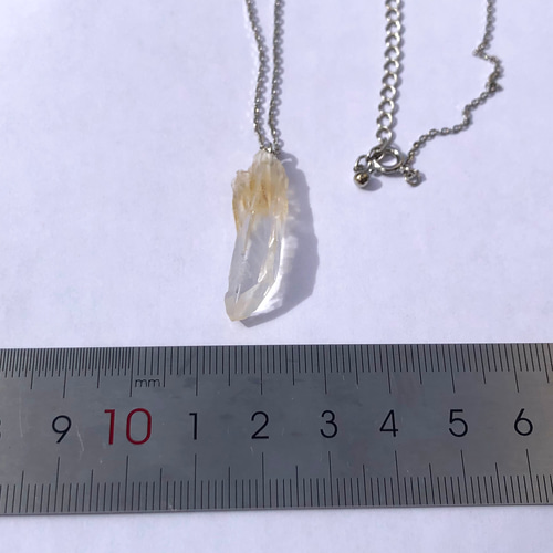 一点もの】 水晶 原石 ネックレス 鉱物 天然石 ハンドメイド