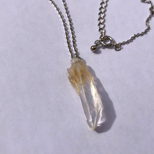 一点もの】 水晶 原石 ネックレス 鉱物 天然石 ハンドメイド