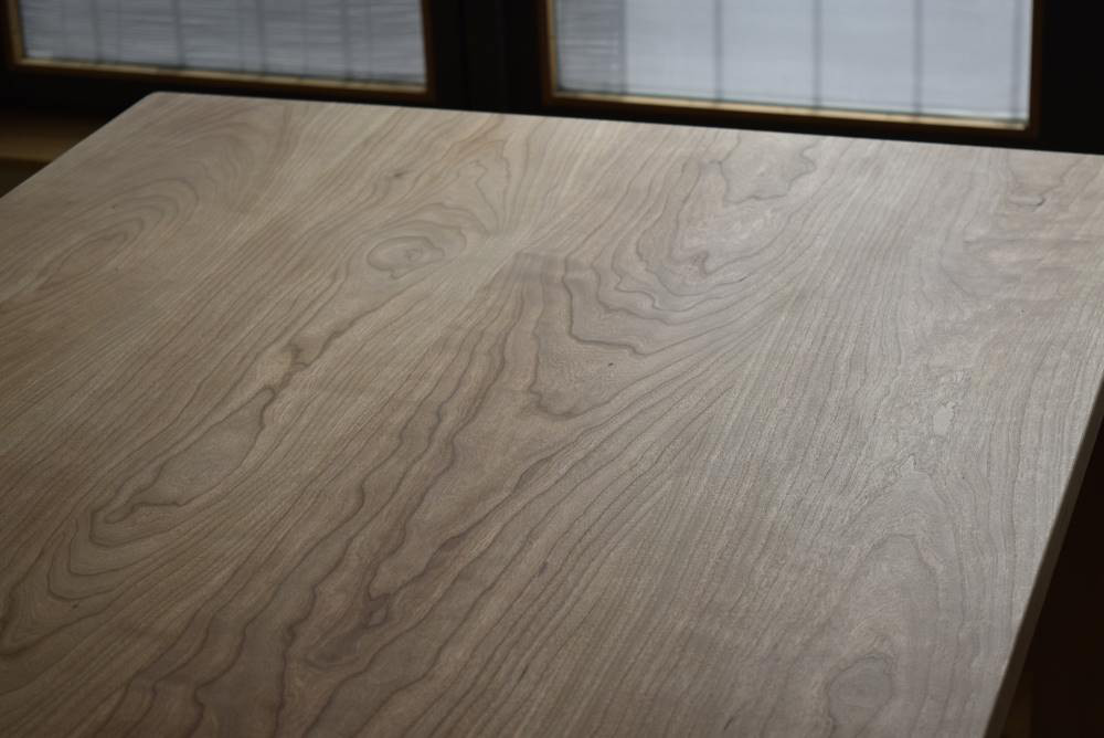 ブラックチェリー　シンプル ダイニングテーブルW160