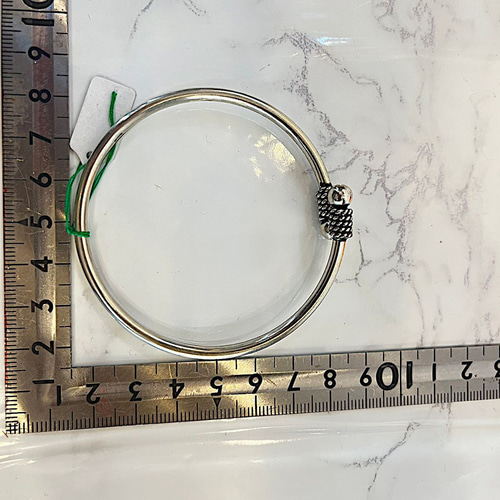 シルバーバングル トライバル シルバー925 ラップブレスレット ユニ