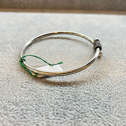 シルバーバングル トライバル シルバー925 ラップブレスレット ユニ