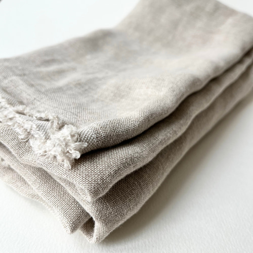 リネン100％ダブルガーゼ｜40番手｜生成り｜国産 生地 andsun 通販
