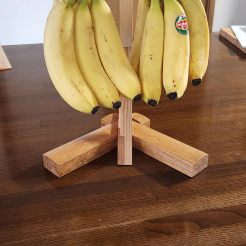 木製バナナスタンド(ダブルフック) その他インテリア雑貨 S-Craft 通販