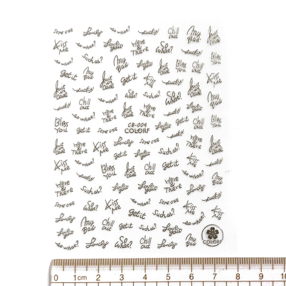 3D ネイル シール  アルファベット ゴールド シルバー セット(S094) 3枚目の画像