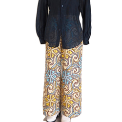 アフリカンバティック 8mars zakuchiku テーパードパンツ ロングパンツ