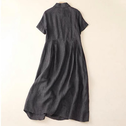 唯一無二 着物ドレス 柔らかい 演奏会 和太鼓 衣装 着物リメイク ゆったりワンピース 着物衣装 和柄ワンピース 浴衣ワ 4枚目の画像