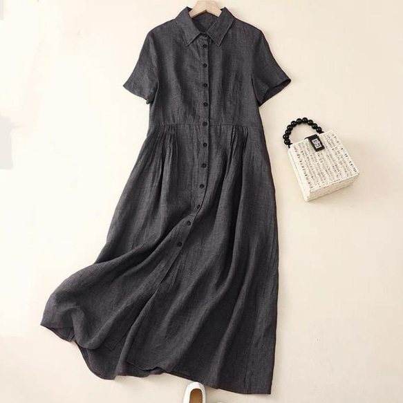 唯一無二 着物ドレス 柔らかい 演奏会 和太鼓 衣装 着物リメイク ゆったりワンピース 着物衣装 和柄ワンピース 浴衣ワ 1枚目の画像