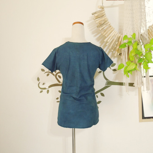 asana ヘンプコットン 厚手 NEW スリムTee・草木染め【パヤカ