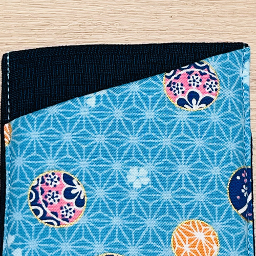 両面 ソフトメガネケース 布製 眼鏡ケース 和柄 ハンドメイド【61