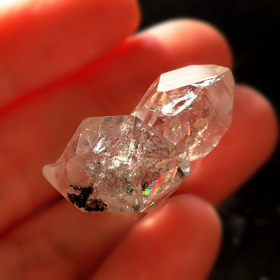 ハーキマーダイヤモンド・ツインポイント原石・結晶・鉱物 28.10ct ｜春の誕生石2025