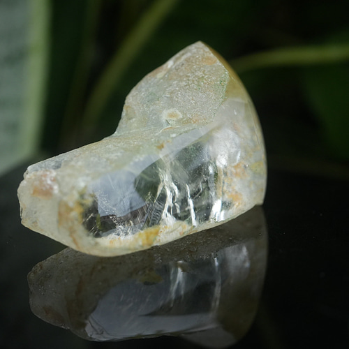 透明原石水晶☆ガーデンクォーツ原石 s1431 その他インテリア雑貨