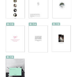 【操作資料付】　90種類から表紙も中身も選べる✿プロフィールブック　【即日納品可】 6枚目の画像