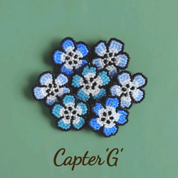宇宙シリーズ】宇宙飛行士ビーズ刺繍ブローチ ブローチ Capter 'G