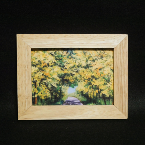 ポストカード【ミモザのトンネル】 絵画 HR 通販 19133449｜Creema