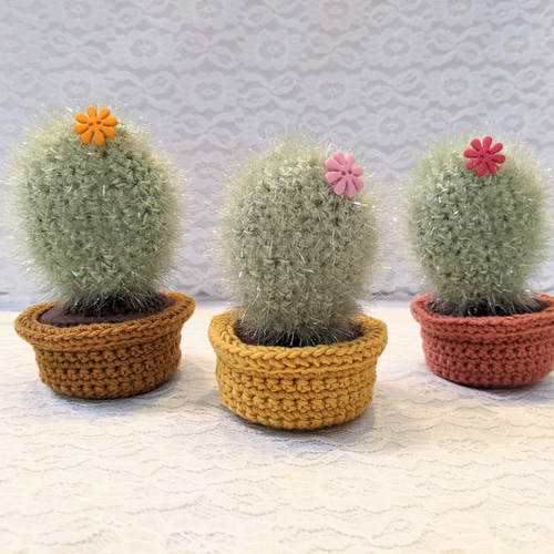 あみぐるみ 鉢植えサボテン その他インテリア雑貨 natsu.ami.knitting