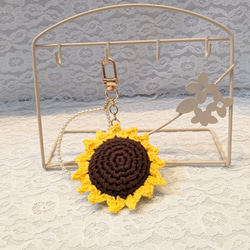 あみぐるみ クマ ひまわり装飾 あみぐるみのテディベアRobin君*ひまわり | LeaLea beads