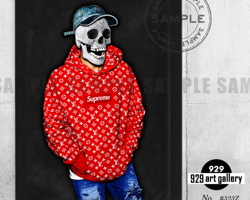 SUPREME type☆オマージュアートインテリアポスター＃323Z