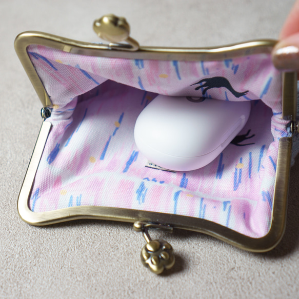 もも・にゃんこ肉球のポーチ 6枚目の画像