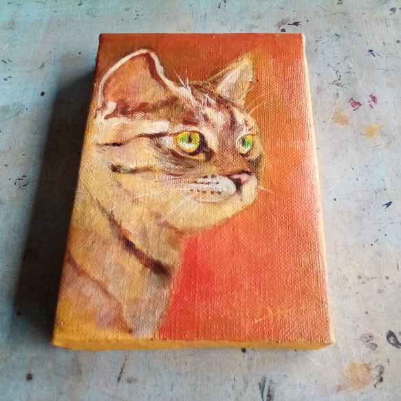 油絵　ねこ 8e464ddcd75fab19ab8b05a8e84df0