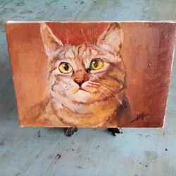 猫　油絵 8e464ddcd75fab19ab8b05a8e84df0