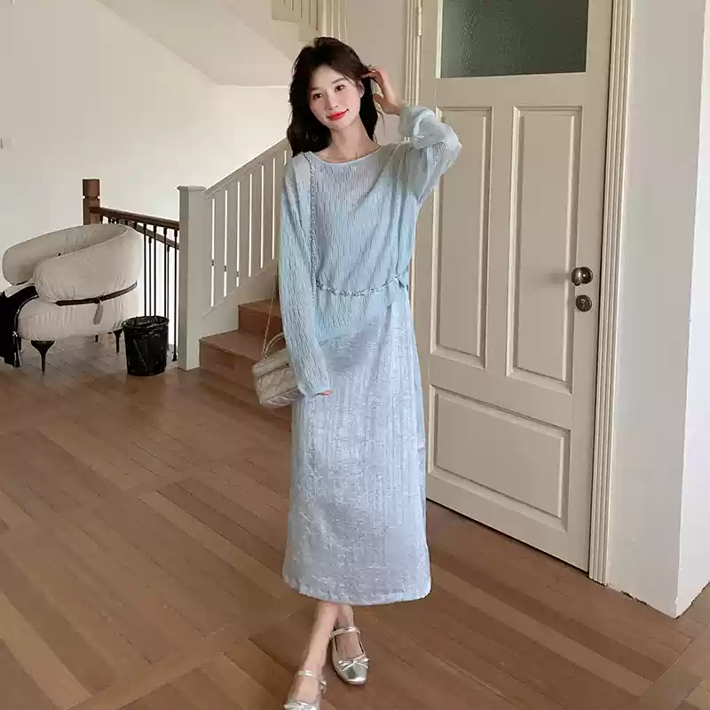 トップスとスカートの2点セット 夏の新作、旅行 ワンピース、レディース、 ゆったりおしゃれ シンプル 大人可愛い ゆった