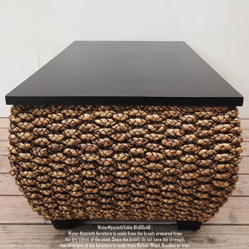 チーク＆ウォーターヒヤシンス コーヒーテーブル バリ家具 アジアン