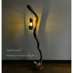 流木インテリア 芸術的で圧倒的な存在感を醸す流木スタンド ランタンやエアプラントを飾れる置物 北欧 照明 N85 9枚目の画像