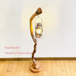 流木インテリア 芸術的で圧倒的な存在感を醸す流木スタンド ランタンやエアプラントを飾れる置物 北欧 照明 N85 4枚目の画像