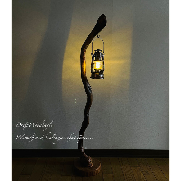 流木インテリア 芸術的で圧倒的な存在感を醸す流木スタンド ランタンやエアプラントを飾れる置物 北欧 照明 N85 2枚目の画像