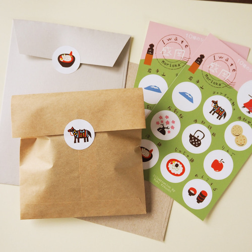 シール：盛岡（S-1） シール・ステッカー きくち ゆき｛眠る月｝ 通販