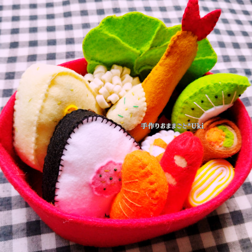 フェルトおままごと 選べる♪お弁当セット＋ドーナツ屋さん♪ドーナツ8