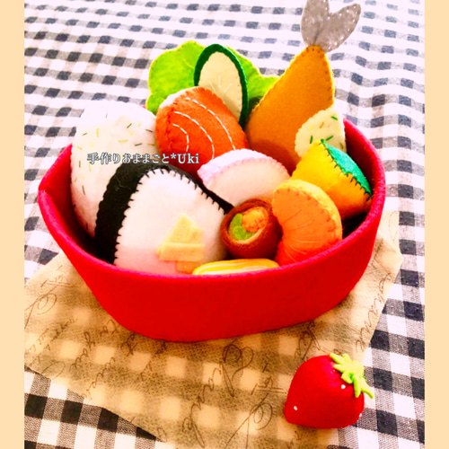 フェルトおままごと 選べる♪お弁当セット＋ドーナツ屋さん♪ドーナツ8