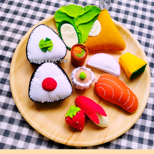 フェルトおままごと 選べる♪お弁当セット＋ドーナツ屋さん♪ドーナツ8