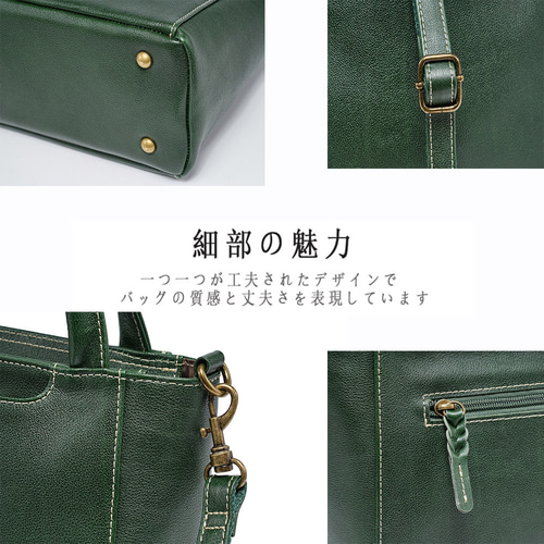 本革レザー ハンドバッグ 軽量 高品質 ショルダー 通勤 シンプル 牛革