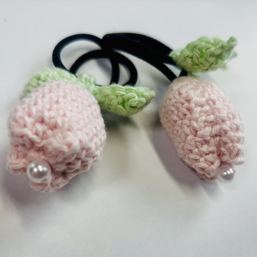 チューリップ ヘアゴム かぎ編み ヘアゴム おさ屋 通販 19136729