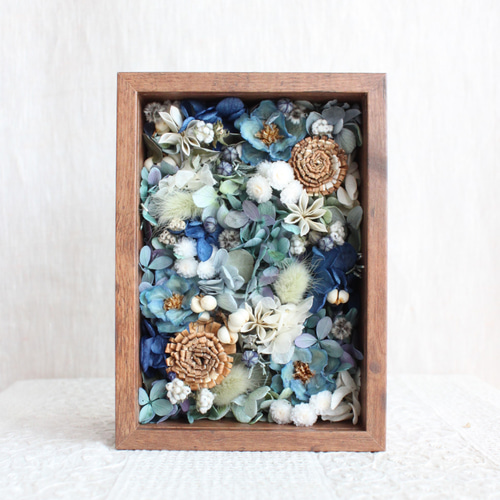 ギフト対応】フラワーボックス（プリザーブドフラワー・ドライフラワー