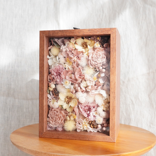 ギフト対応】2Wayフラワーボックス（プリザーブドフラワー・ドライ