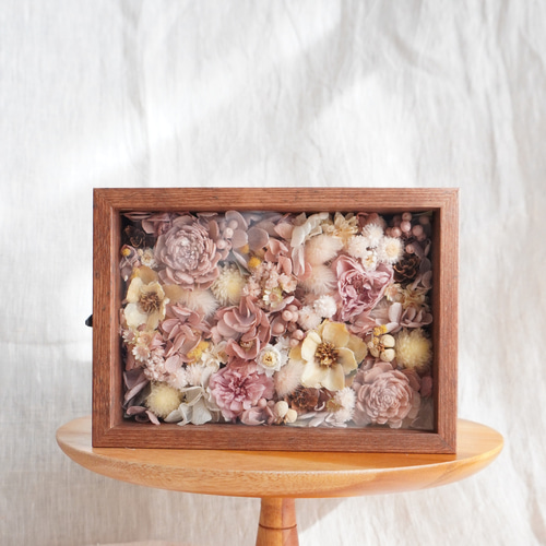 ギフト対応】2Wayフラワーボックス（プリザーブドフラワー・ドライ
