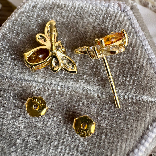Bijou de M プチみつばち　ピアス　ペリドット ☆Bijou de M プチみつばちピアス（ペリドット）☆ビジュードM