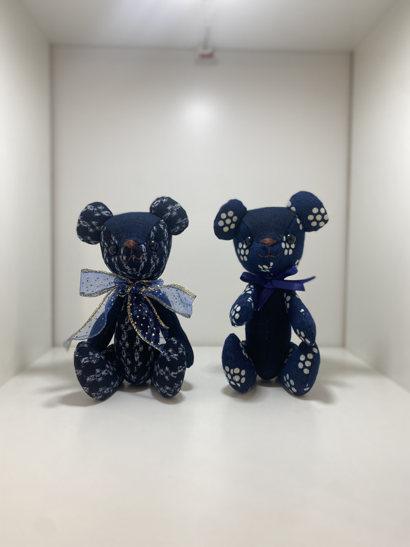 ✨希少✨海外作家の青いテディベア 青色のくまちゃん 1号 テディベア 海外作家様 アーティストベア くま