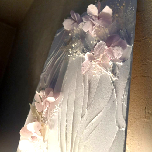 テクスチャーアート 花 インテリアアート 花柄 ブーケ フラワーアート new day🌸🍃🌼🌱🐝🧺🫧 size♡ F15 (652×530mm) #modellingpaste