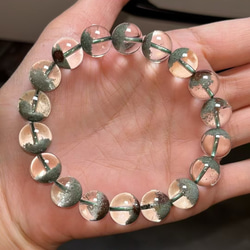 天然無処理 ピンク&ゴールド ガーデンルチルクォーツ ブレスレット