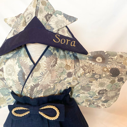 ベビー袴 鷹✕ベージュ ベビー服 yu_yu 通販 15666877｜Creema