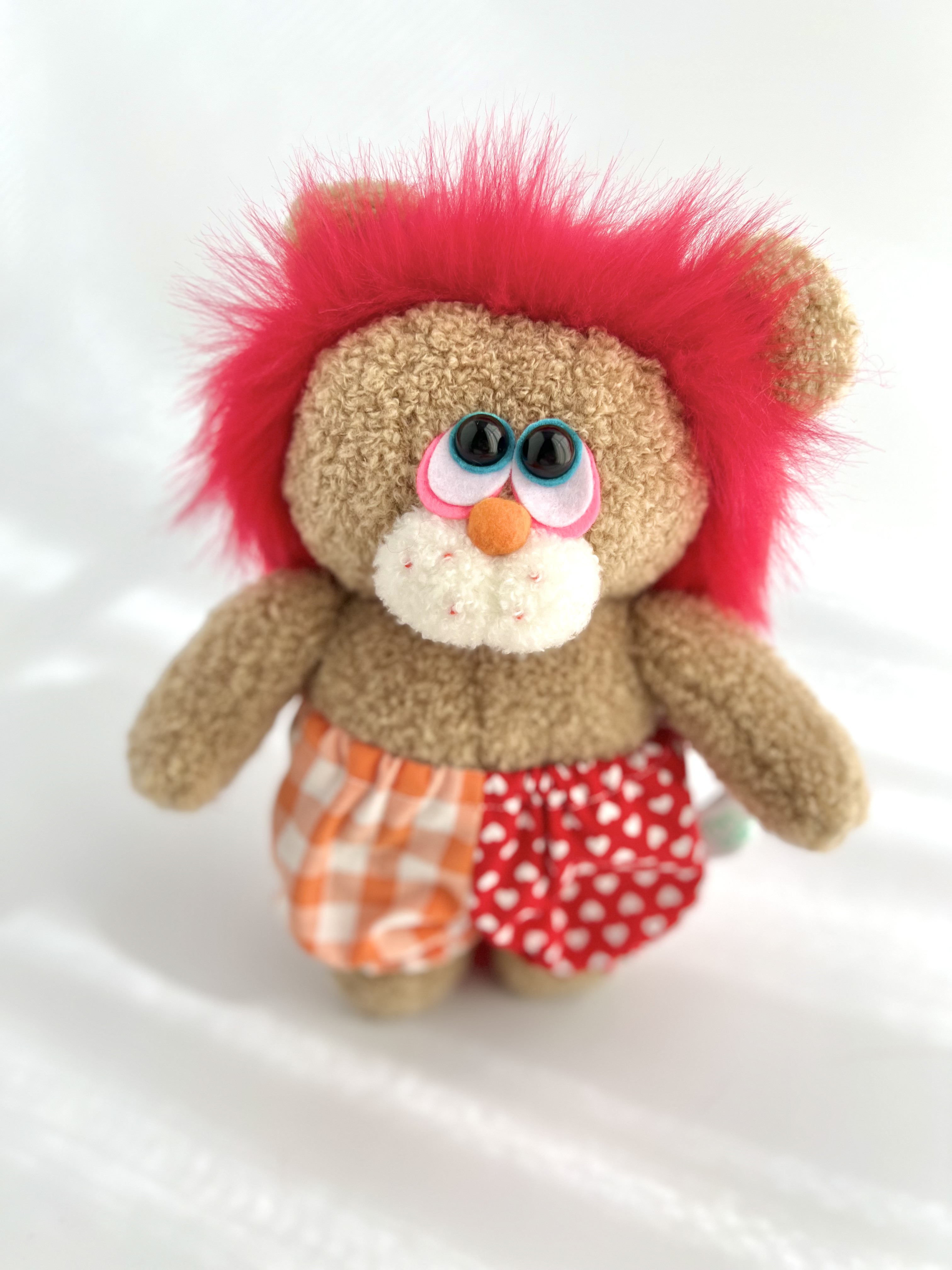 mofu-lulu ライオン　Kukuna（ククナ）モフモフでPOPなライオンのぬいぐるみ　25㎝