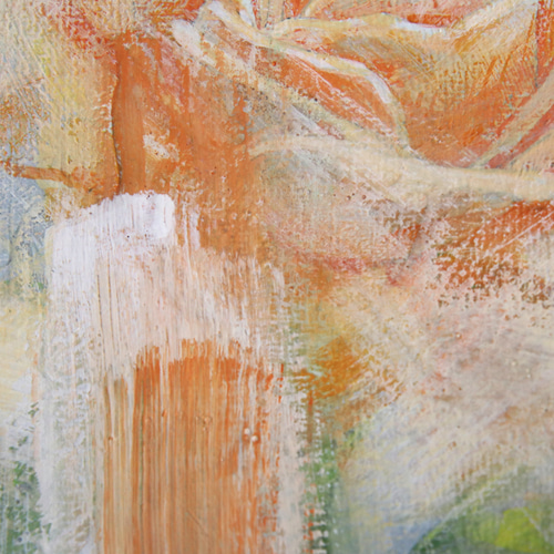 【バラが咲く頃】アクリル画 F3 風景画 絵画 独特な バラが咲く頃】アクリル画 F3 メルカリ - 絵画 風景画