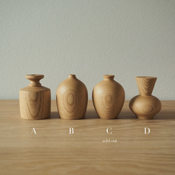 天然木の花器【栗・クリ】一点物・一輪挿し・フラワーベース 8枚目の画像