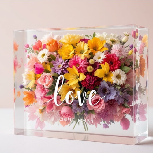 ≪大サイズ／長方形≫アフターブーケ✿レジン特殊加工 ウエディング