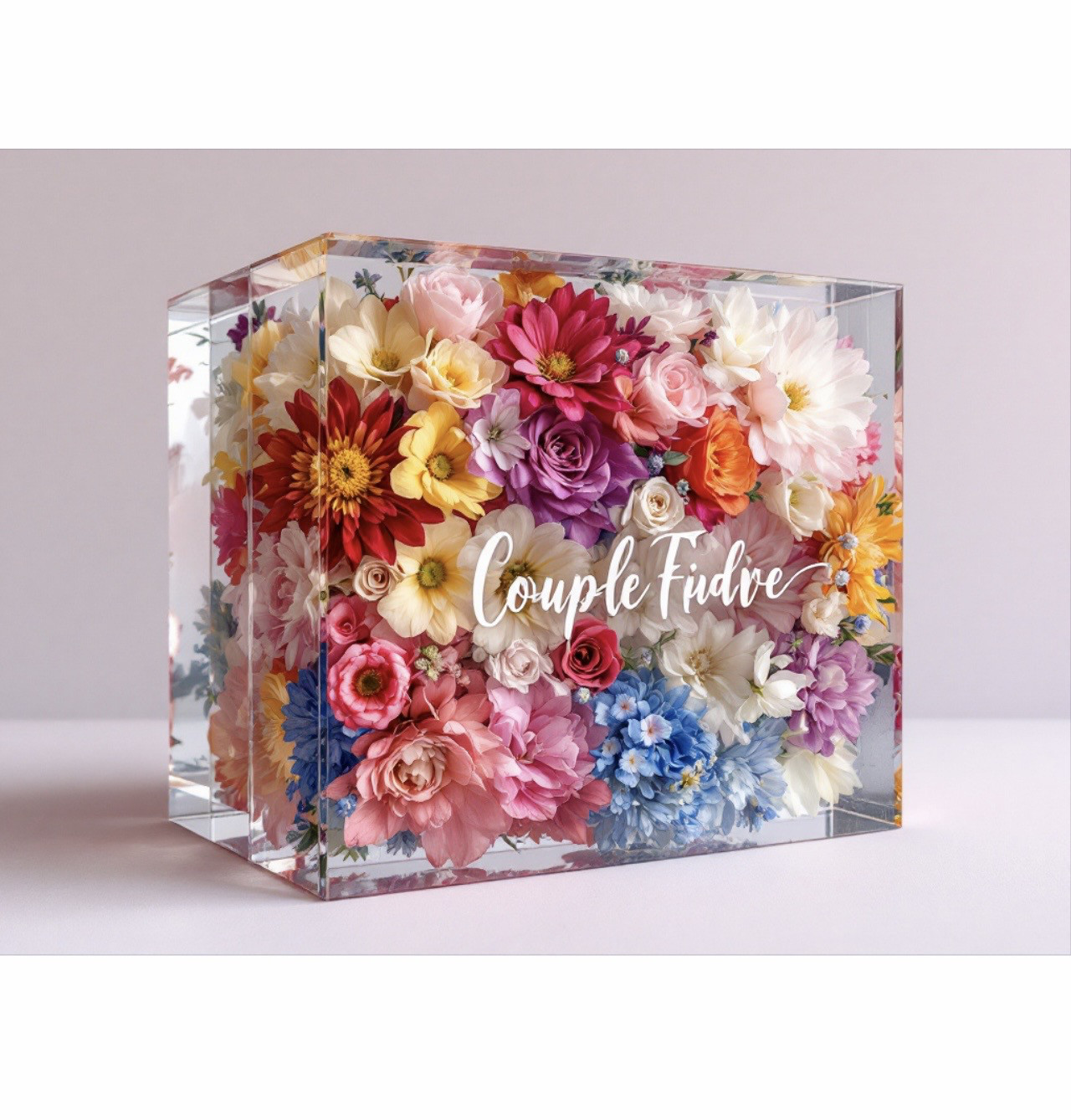 ≪大サイズ／長方形≫アフターブーケ✿レジン特殊加工　ウエディングブーケ ウェディング 結婚式 花束 宝物 ギフト