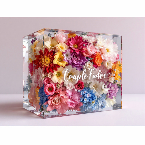 ≪大サイズ／長方形≫アフターブーケ✿レジン特殊加工 ウエディング